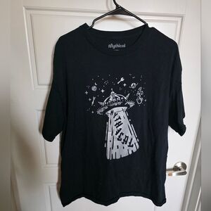 Black UFO Short Sleeve Tee